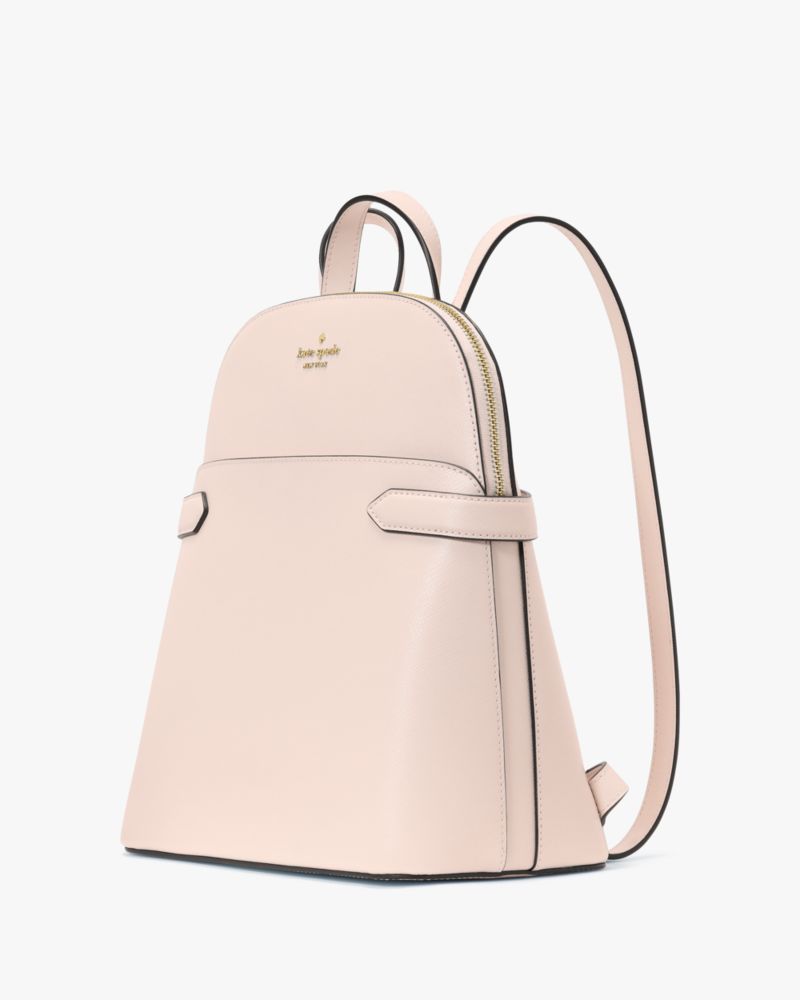 Kate Spade,Staci Medium Dome Backpack,Lining Leather,Backpack,Metal,Logo,Lined,Casual,