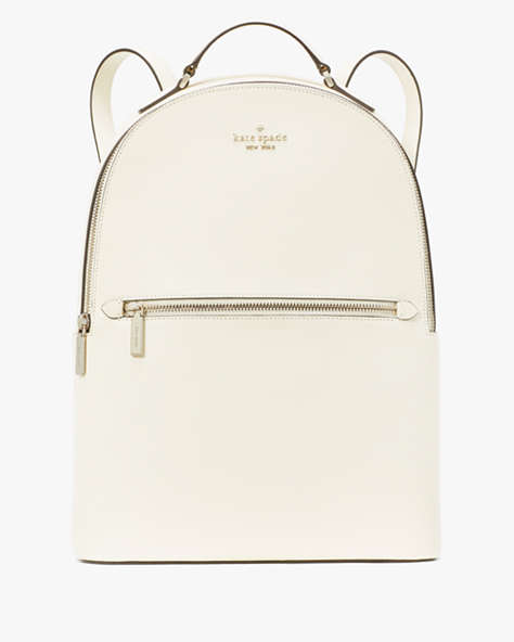 Kate Spade,Perry Leather Large Backpack,Meringue