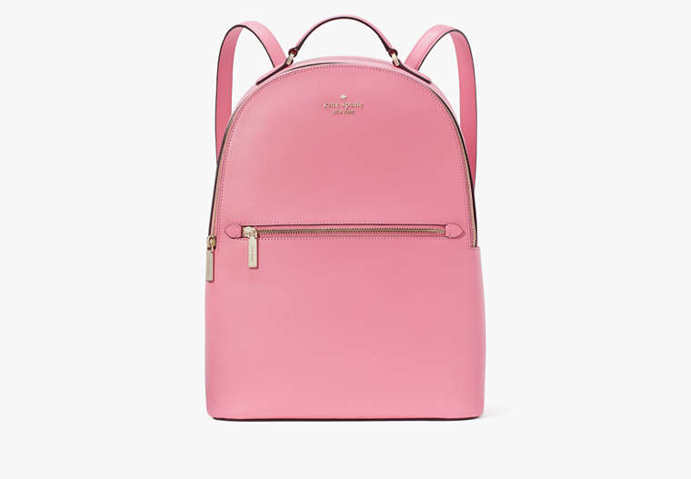 Kate Spade,Perry Leather Large Backpack,Blossom Pink image number 0