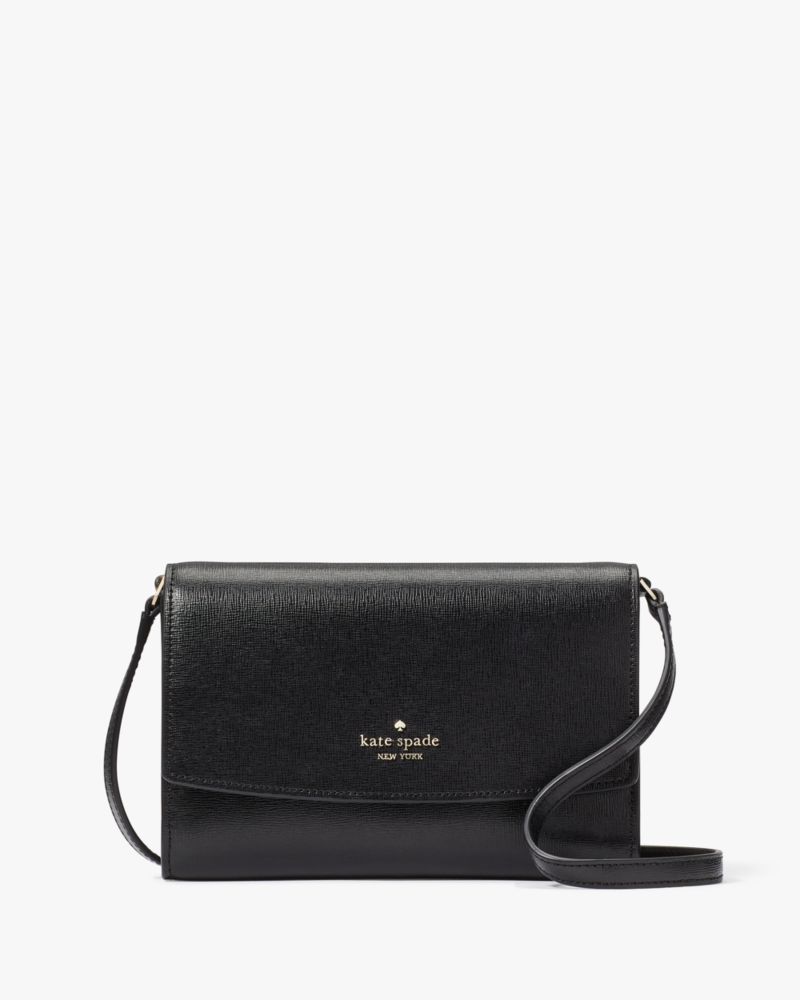 All black crossbody outlet bag