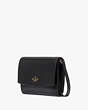 Kate Spade,Perry Leather Crossbody,Black