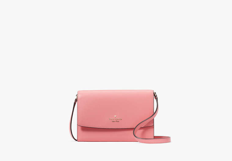 Kate Spade,Perry Leather Crossbody,Peach Nectar image number 0