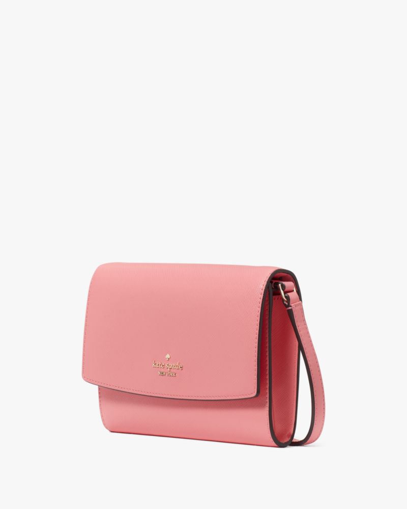 Kate Spade,Perry Leather Crossbody,Peach Nectar