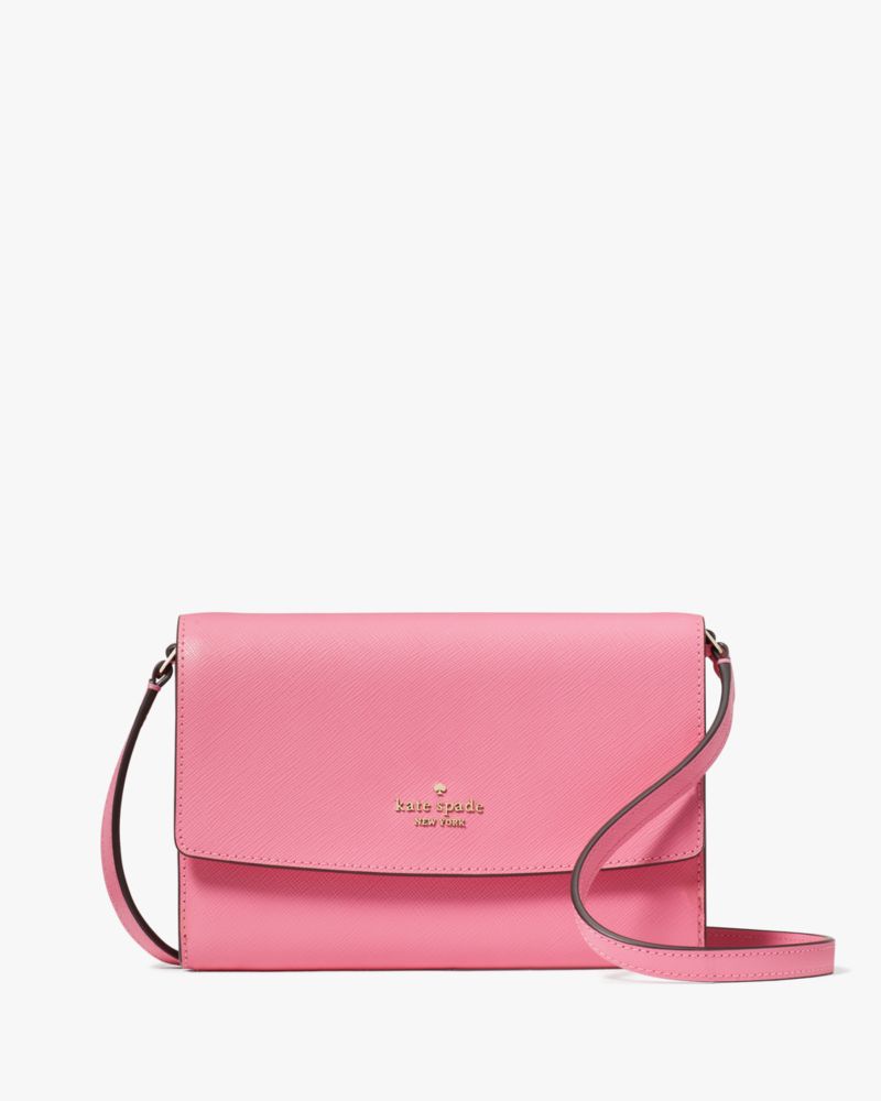 Pink crossbody kate spade sale