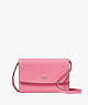 Kate Spade,Perry Leather Crossbody,Blossom Pink