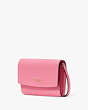Kate Spade,Perry Leather Crossbody,Blossom Pink