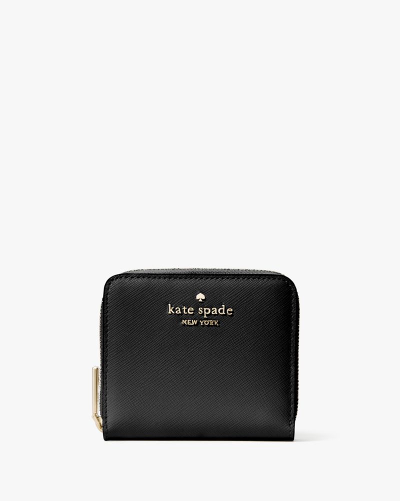 Kate Spade,Staci Small Zip Around Wallet,Black