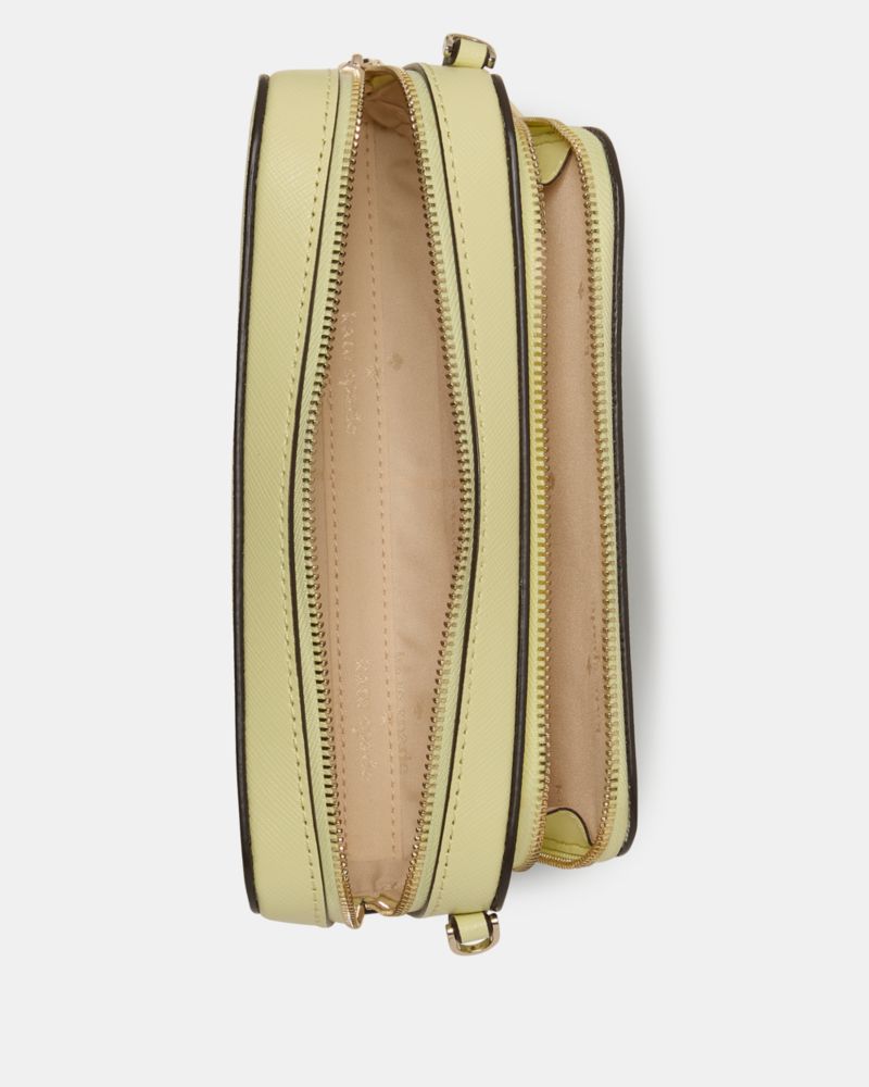 Kate Spade,Staci Mini Crossbody Bag,Lining Leather,Crossbody,Logo,Metal,Lined,Casual,Green