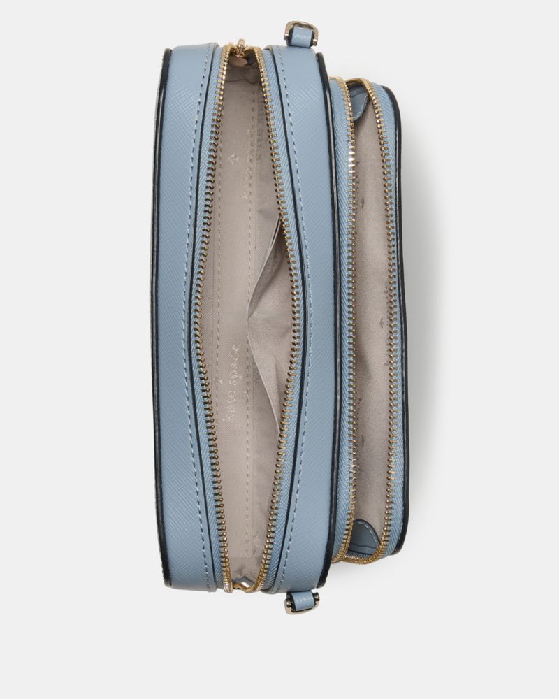 Kate Spade,Staci Mini Crossbody Bag,Lining Leather,Crossbody,Logo,Metal,Lined,Casual,Blue