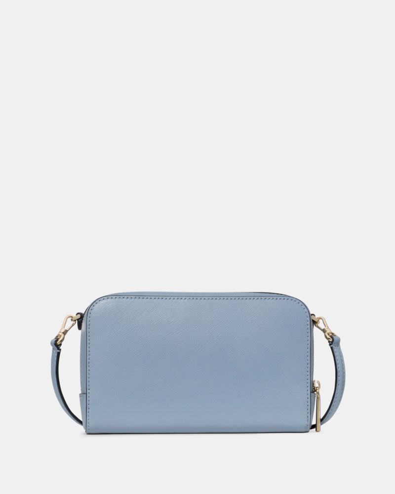 Kate Spade,Staci Mini Crossbody Bag,Lining Leather,Crossbody,Logo,Metal,Lined,Casual,Blue
