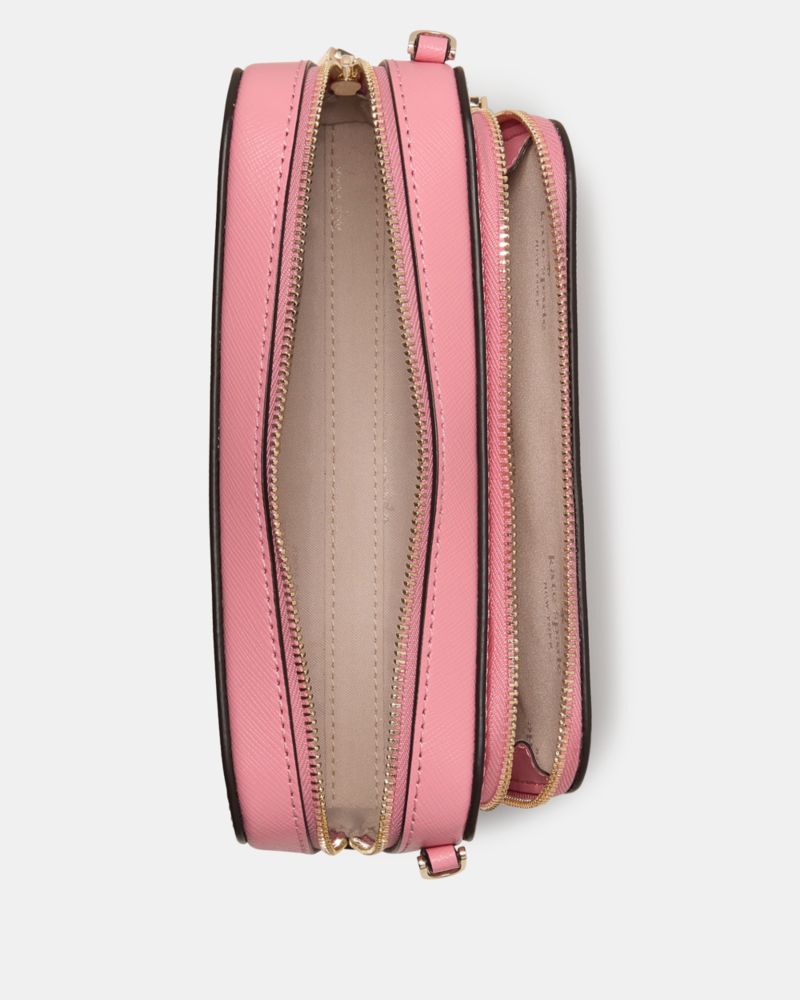 Kate Spade,Staci Mini Crossbody Bag,Lining Leather,Crossbody,Logo,Metal,Lined,Casual,Pink