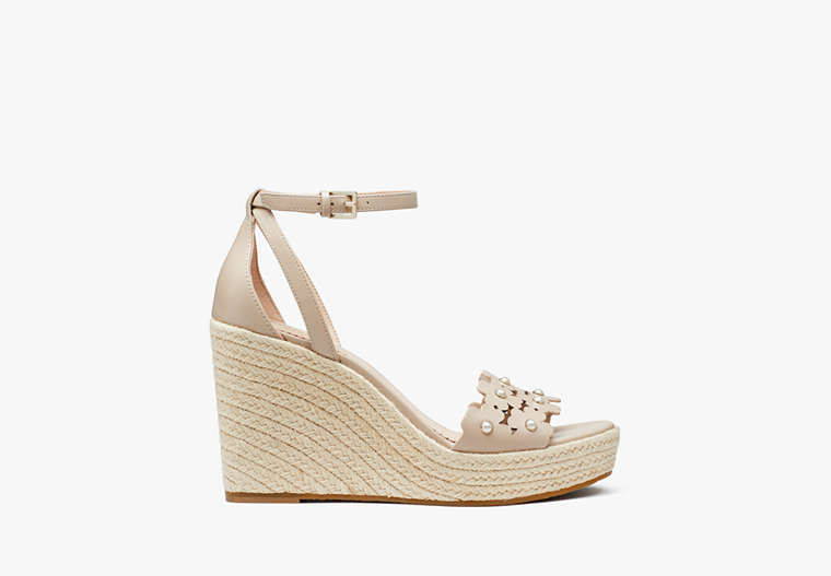 Kate Spade,Daisy Pearl Espadrilles,Warm Beige image number 0