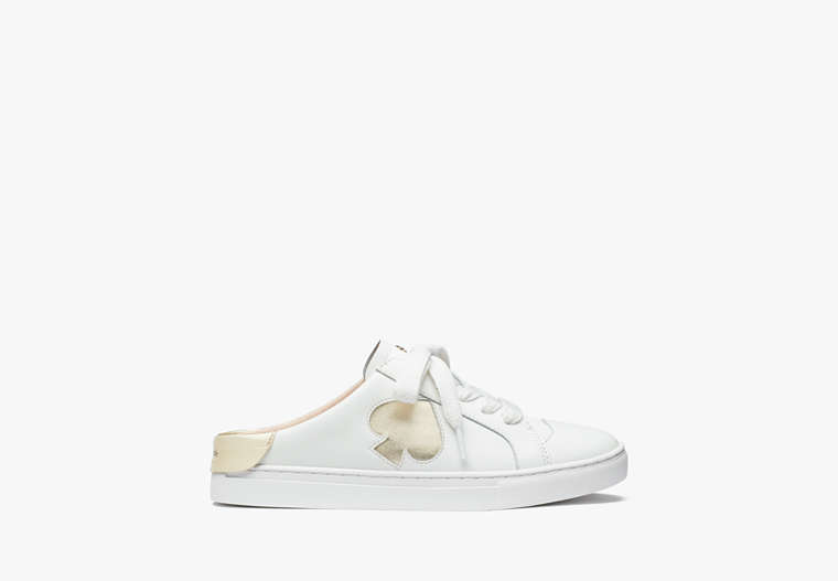 Kate Spade,Fez Mule Sneakers,Optic White/Pale Gold image number 0