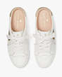 Kate Spade,Fez Mule Sneakers,Optic White/Pale Gold