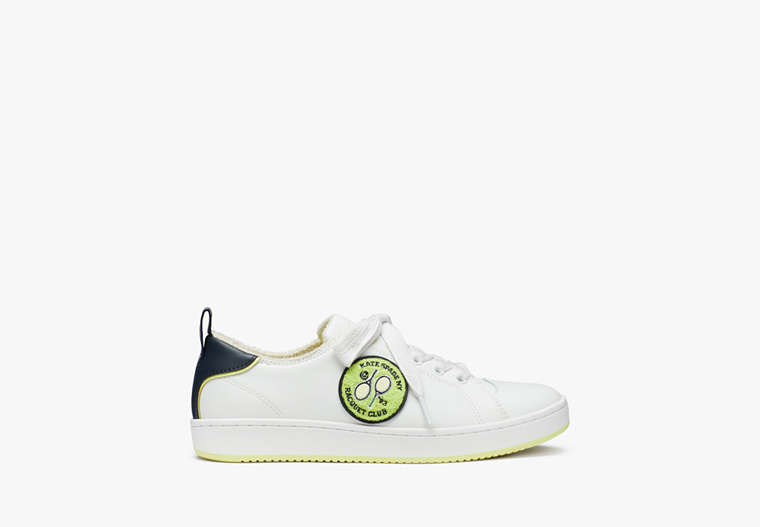 Kate Spade,Tennis Anette Racquet Sneakers,Optic White Multi image number 0