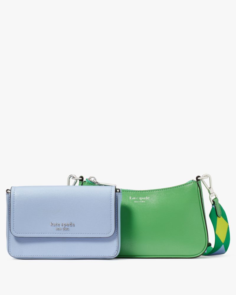 Kate Spade,Double Up Colorblocked Crossbody,North Star Multi