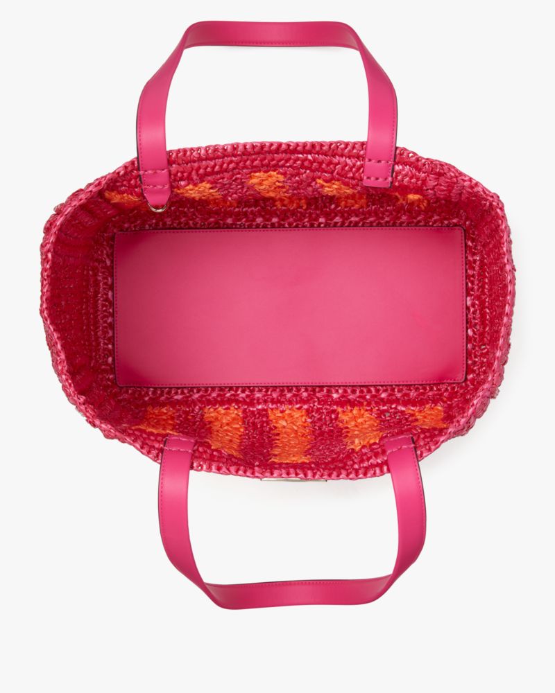 Kate Spade,Eden Striped Crochet Large Tote,Crochet,Pouch,Tote,Casual,Multi Color