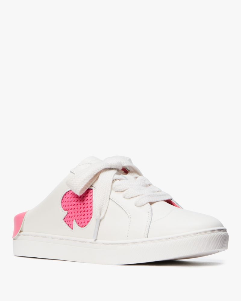 Kate Spade,Fez Mule,Optic White/Blossom Pink