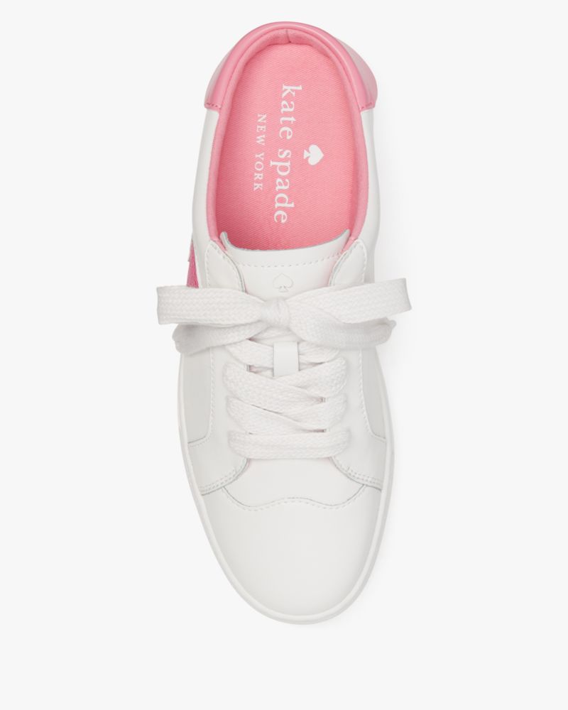 Kate Spade,Fez Mule,Optic White/Blossom Pink