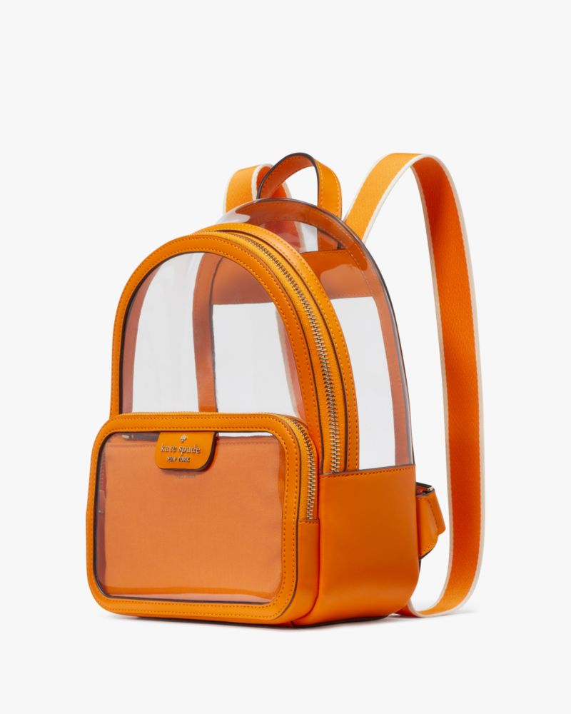 Kate Spade,Clare See Through Medium Backpack,Turmeric Root Multi