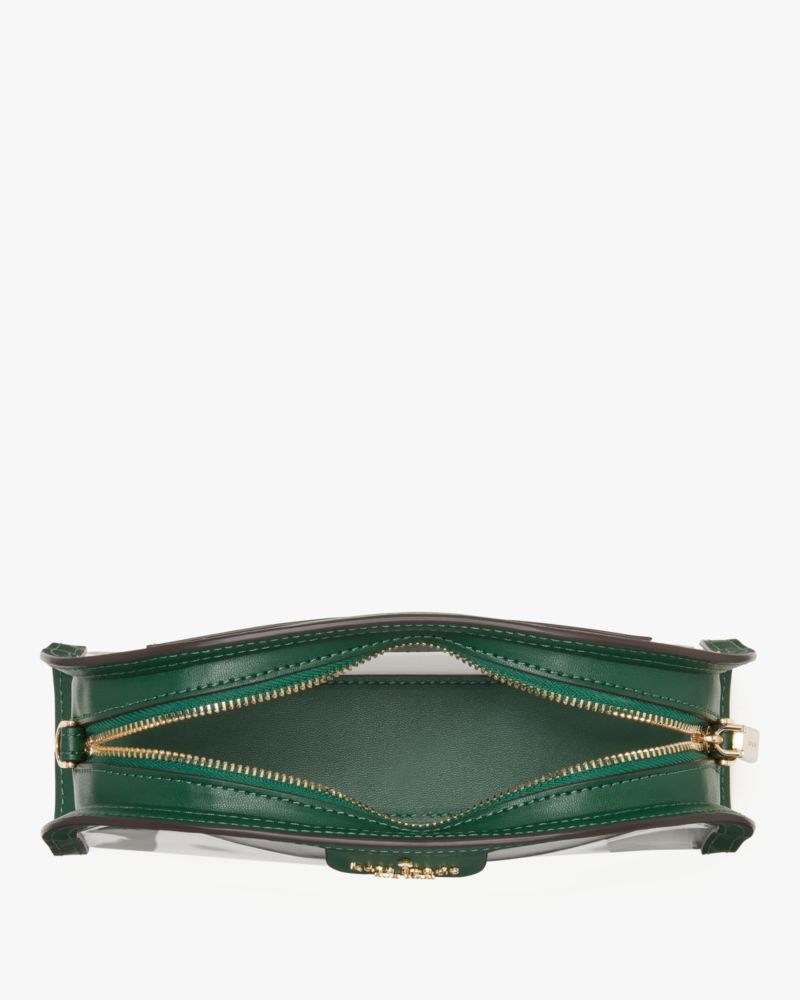 Kate Spade,Clare See Through Small Dome Crossbody,Crossbody,PVC,Metal,Logo,Sheer,Piping,Casual,