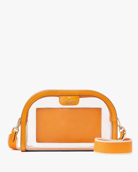 Kate Spade,Clare See Through Small Dome Crossbody,Turmeric Root Multi