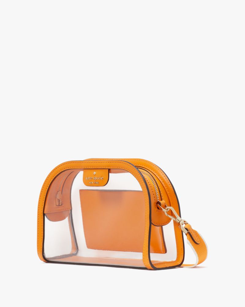 Kate Spade,Clare See Through Small Dome Crossbody,Turmeric Root Multi