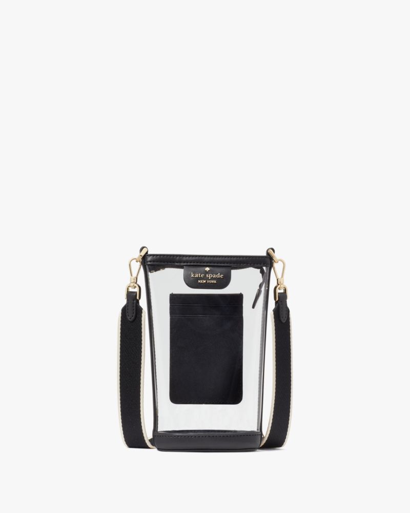 Kate Spade,クレア シースルー ノース サウス フォン クロスボディ,テック,ブラックマルチ