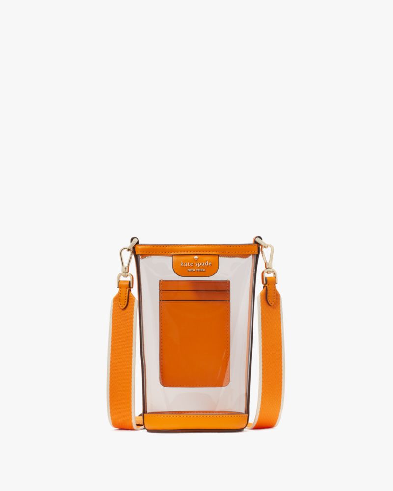 Kate Spade,Clare See Through Phone Crossbody,Turmeric Root Multi