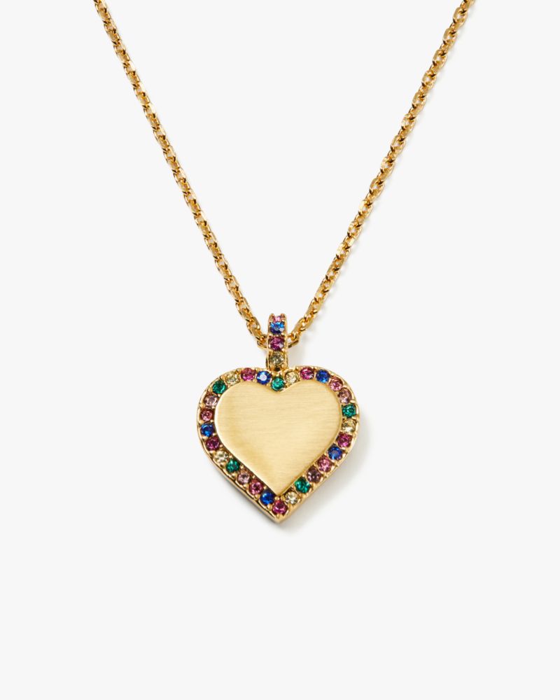 Kate spade deals gold heart necklace