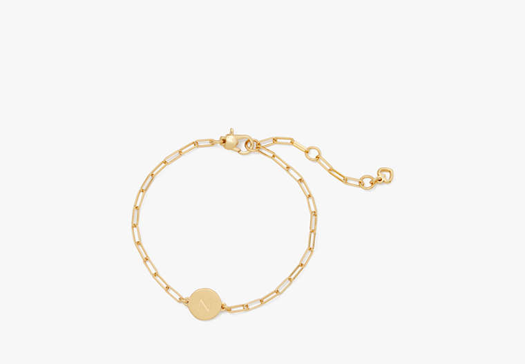 Kate Spade,N Initial Chain Bracelet,Gold