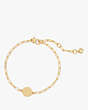 Kate Spade,H Initial Chain Bracelet,Gold