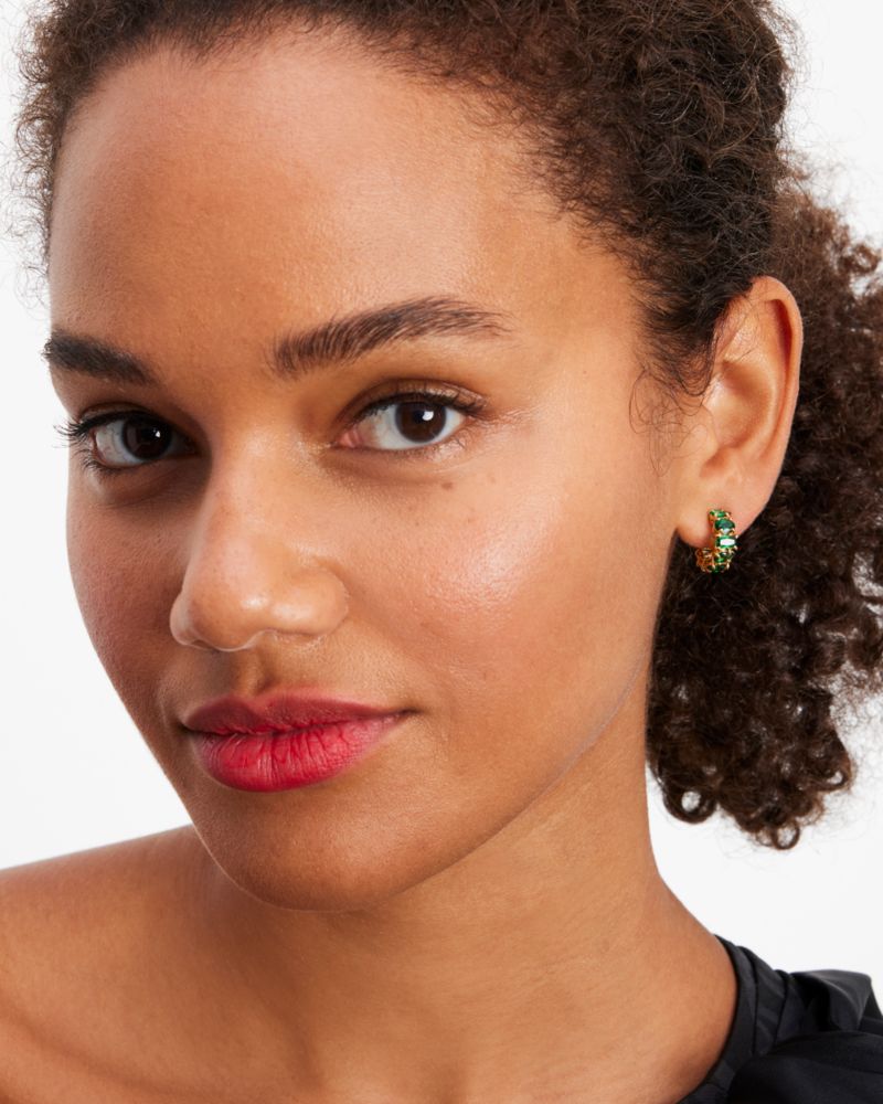 Kate Spade,Candy Shop Small Stone Hoops Boxed Set,