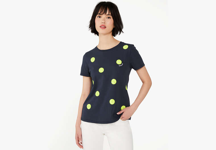 Kate Spade,Tennis Ball T-Shirt,Blazer Blue image number 0