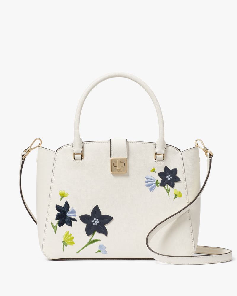 Kate Spade,Phoebe Floral Applique Satchel,