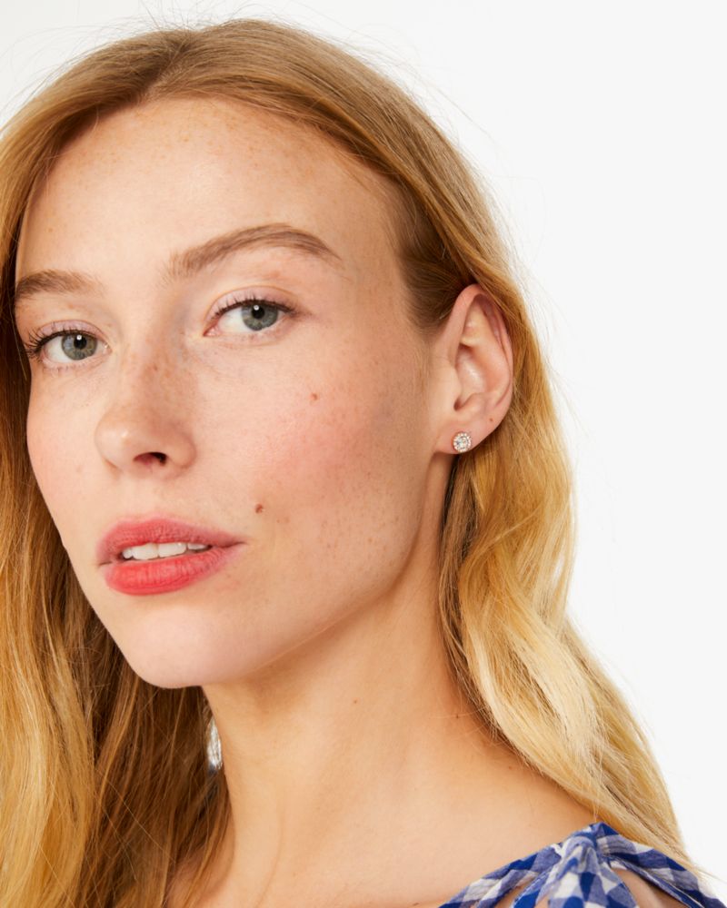 【国内発送】You're A Gem Pave Halo Studs You're A Gem Pave Halo Studs | Kate Spade Outlet