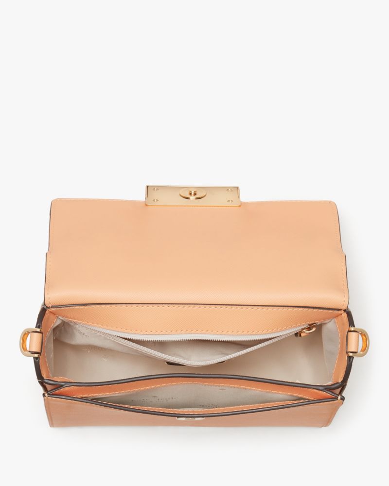 Kate Spade,Reegan Small Top Handle Crossbody,Lining Leather,Crossbody,Logo,Metal,Lined,Day Party,