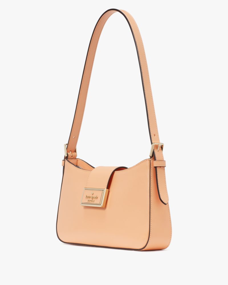 Kate Spade,Reegan Small Shoulder Bag,Solid,Orange Cream