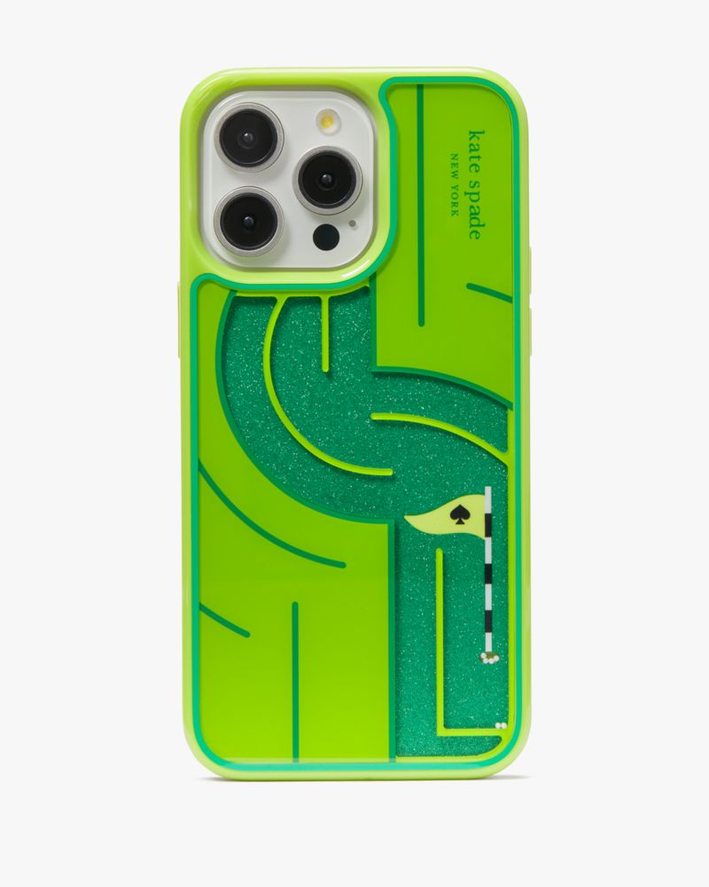 Kate Spade,Tee Time Golf Ball iPhone 15 Pro Max Case,Grasshopper Multi