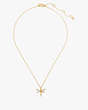 Kate Spade,Greenhouse Dragonfly Mini Pendant,Clear/Gold