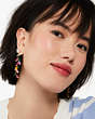 Kate Spade,Greenhouse Floral Linear Earrings,Multi