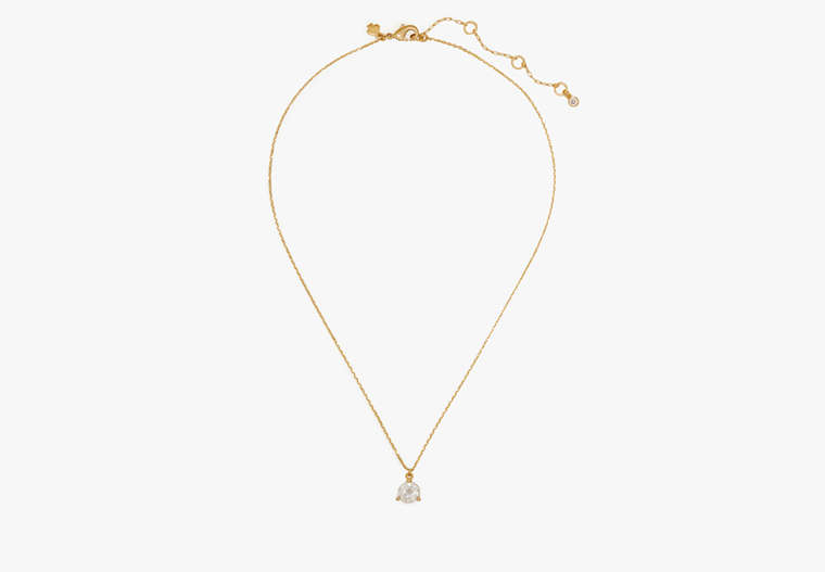 Kate Spade,Rise And Shine Mini Pendant,Clear/Gold image number 0