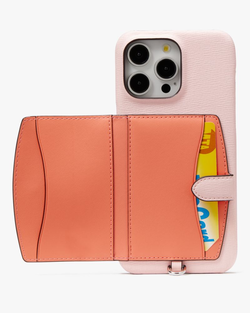 Kate Spade,Morgan Colorblocked iPhone 15 Pro Max Cardholder Crossbody,