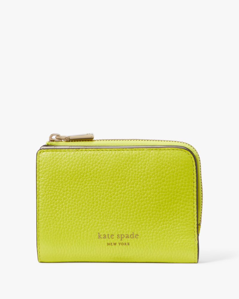 Kate Spade,アヴァ カラーブロックド ジップ バイフォールド ウォレット,ミニ財布,ワサビマルチ