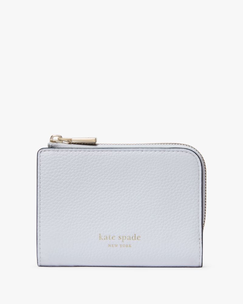 Kate Spade,アヴァ カラーブロックド ジップ バイフォールド ウォレット,ブルースマルチ