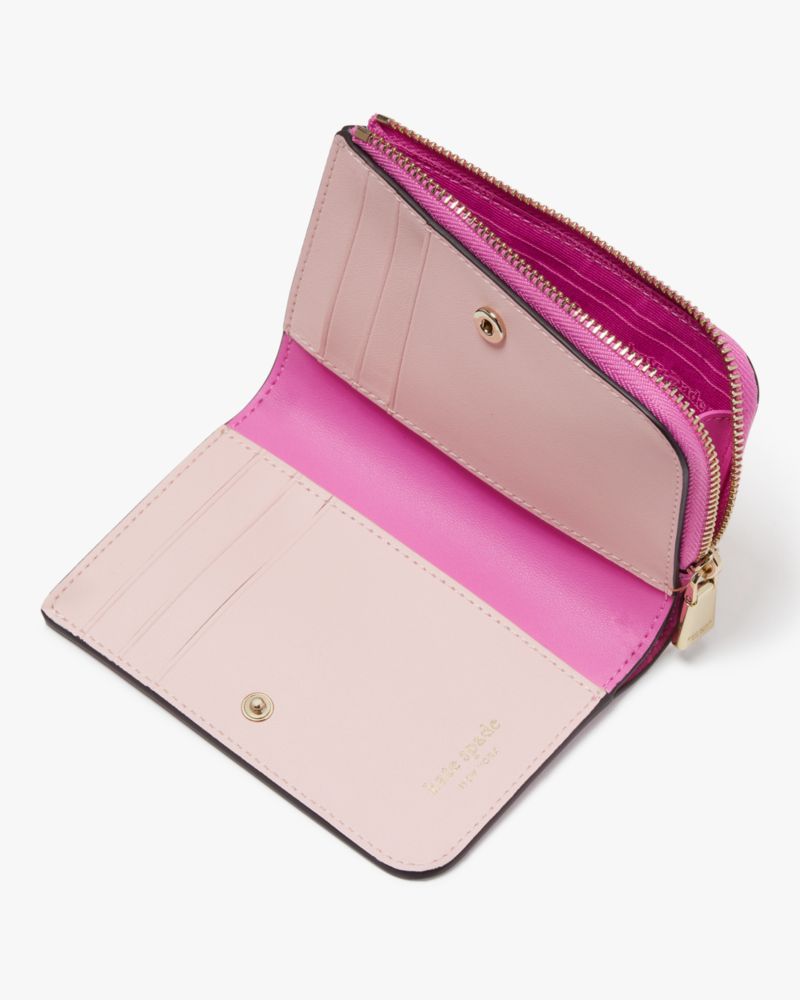 Kate Spade,アヴァ カラーブロックド ジップ バイフォールド ウォレット,ミニ財布,