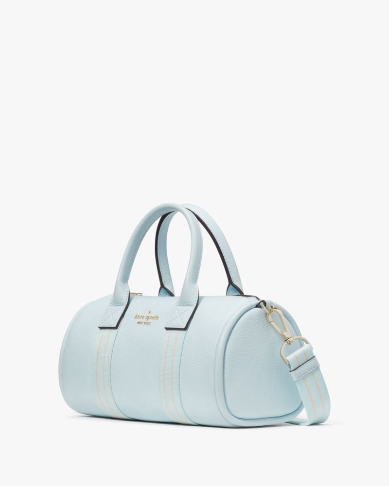 Kate Spade,Rosie Small Duffle Crossbody,Lining Leather,Leather,Barrel Bag,Coin,Stripe,Logo,Metal,Word Embellishment,Lined,...,