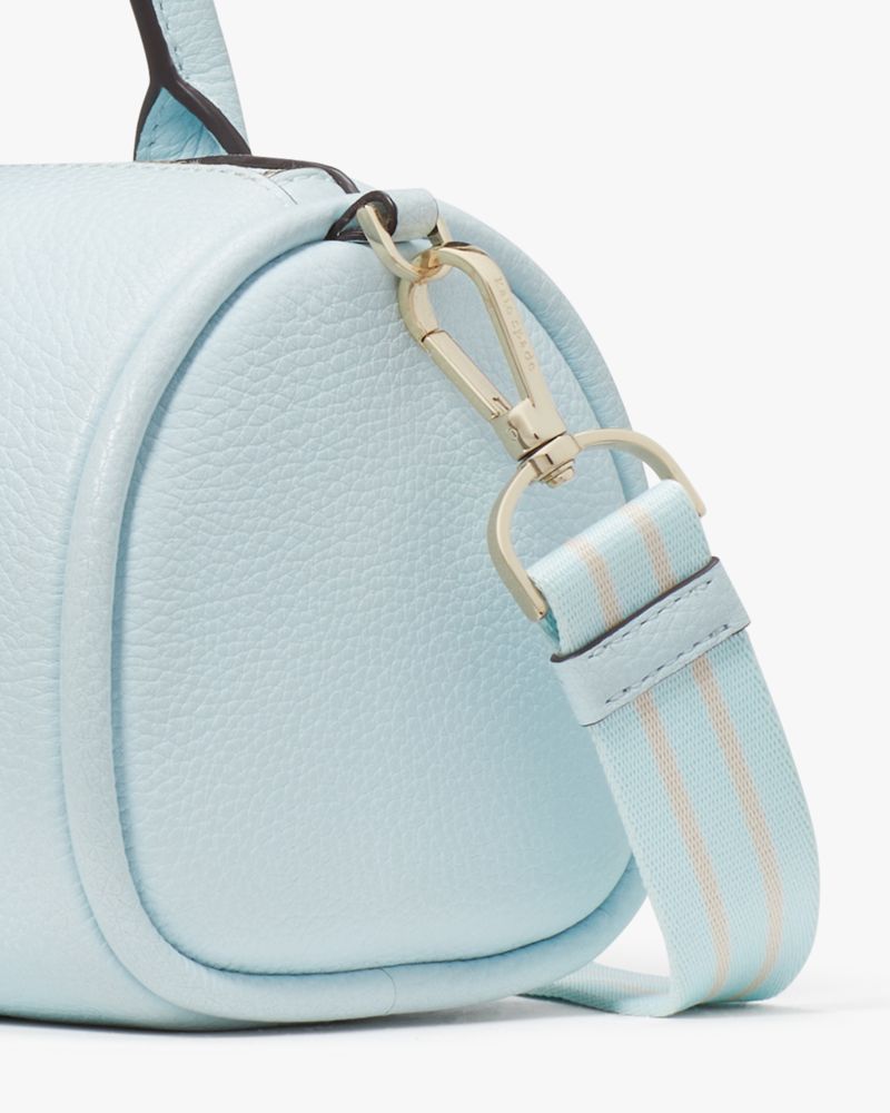Kate Spade,Rosie Small Duffle Crossbody,Lining Leather,Leather,Barrel Bag,Coin,Stripe,Logo,Metal,Word Embellishment,Lined,...,