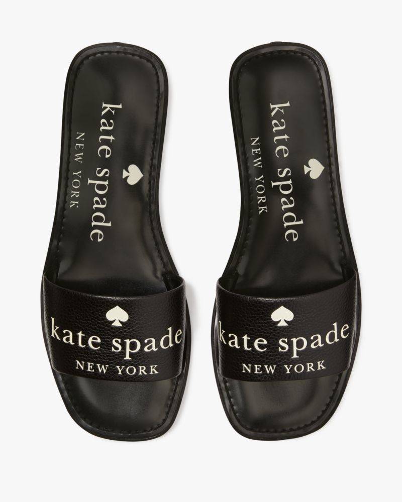 Kate Spade,Peyton Sandals,Black/Parchment