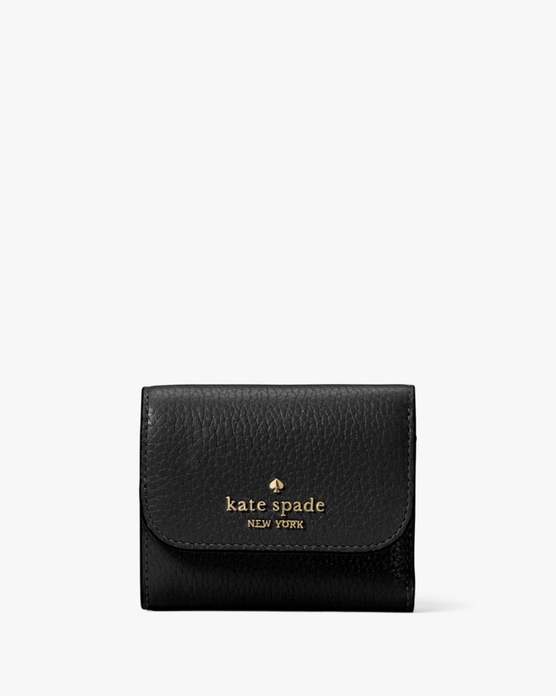 Kate Spade,レイラ スモール トリフォールド ウォレット,財布小物,ブラック